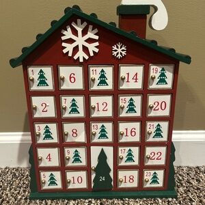 NIB Wooden Advent Calendar